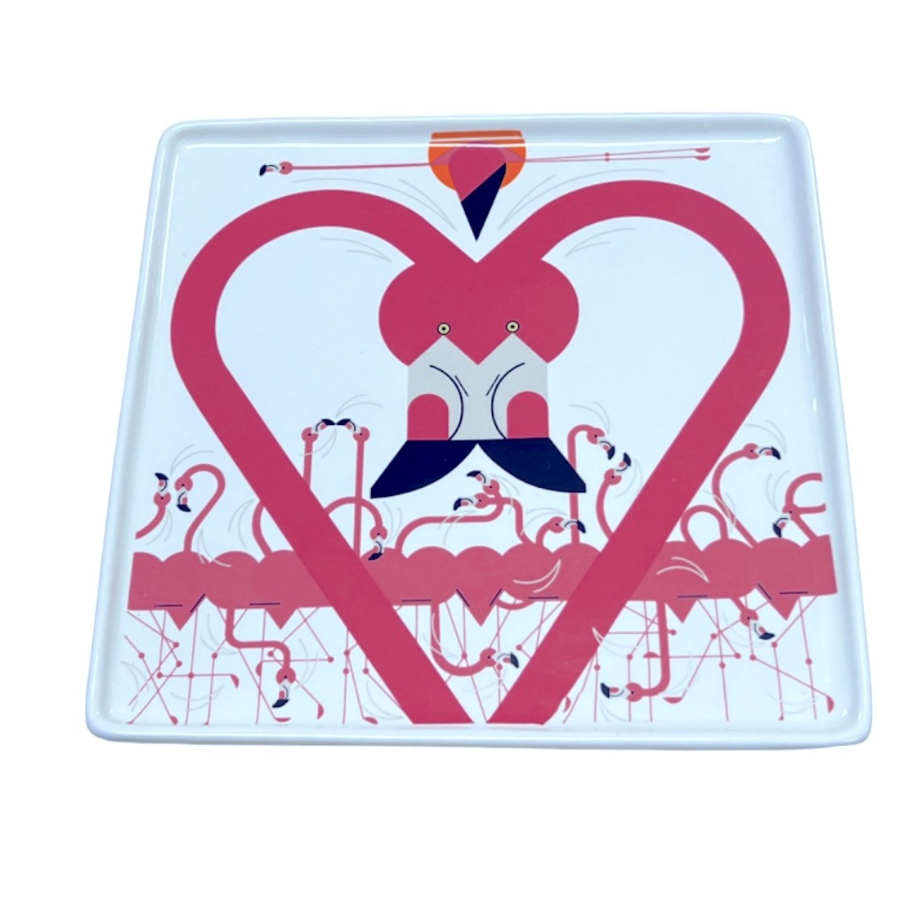 Flamingos-a-go-go Fishs Eddy + West Elm Charles Harper salad plate